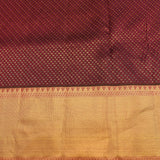 Deep Maroon & Gold Meenakari Parrot Kanjivaram Silk Saree