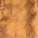 Rust & Gold Zari Floral Butti Kanjivaram Silk Saree