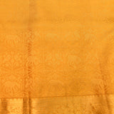 Mustard Gold Pure Tonal Self Woven Kanjivaram Silk Saree