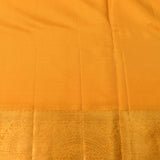 Mustard Gold Pure Tonal Self Woven Kanjivaram Silk Saree