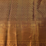 Mint Green & Purple Kanjivaram Silk Saree With Gold Zari Pallu