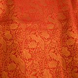 Pure Red & Gold Zari Kanjivaram Silk Saree With Peacock Motifs