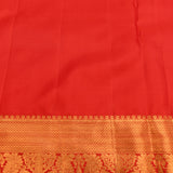 Pure Red & Gold Zari Kanjivaram Silk Saree With Peacock Motifs