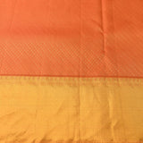Coral Orange & Gold Meenakari Floral Kanjivaram Silk Saree