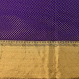 Royal Purple Shikargah Kanjivaram Silk Saree With Bird Medallion Border