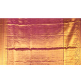 Royal Purple Tissue Checked Kanjivaram Saree