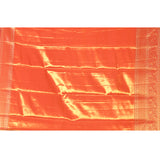 Coral Orange With Floral Jaal Zari Kanjivaram Silk Saree