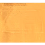 Yellow Floral Embroidery Saree With Scalloped Border