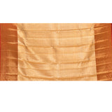 Silver White Contrast Border Tissue Kanjivaram Silk Saree