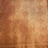 Deep Maroon Kanjivaram Silk Saree With Gold Zari All Over Checks Jaal And Floral Weave