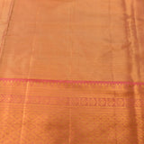 Golden Yellow Kanjivaram Silk Saree With Multicolour Floral Medallion Butti And Contrast Pink Gold Zari Geometric Border