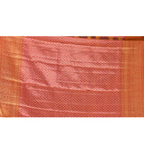 Champagne Gold Circular Brocade Kanjivaram Silk Saree
