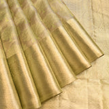 Radiant Gold Kanjivaram Silk Tissue Saree