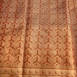 Exquisite Metallic Gold And Copper Kanjivaram Silk Saree