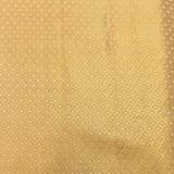 Golden Tissue Kanjivaram Silk Saree With Paisley Butta & Diamond Jaal Weave