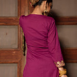 Deep Magenta Zari Salwar Set