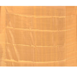 Cream Gold With Silver Floral Jaal Weave On Kanjivaram Silk Saree
