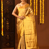 Majestic Full Gold Zari Kanjivaram Silk Saree