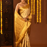 Majestic Full Gold Zari Kanjivaram Silk Saree