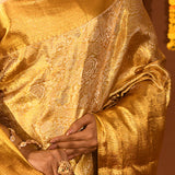Majestic Full Gold Zari Kanjivaram Silk Saree