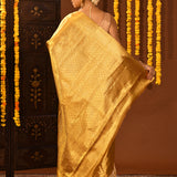 Majestic Full Gold Zari Kanjivaram Silk Saree