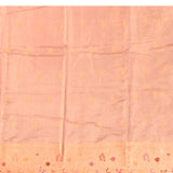 Enchanting Pastel Pink And Rose-Gold Banarasi Silk Saree