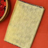 Sage Green Kanjivaram Silk Saree With Purple Border And Multicolour Paisley Weave