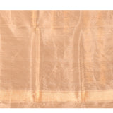 Elegant Beige And Silver Traditional Banarasi Tissue Silk Saree