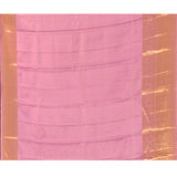 Lavender Geometric Waves And Gold Zari Border Kanjivaram Silk Saree