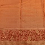 Regal Dark Blue & Deep Red Handwoven Kanjivaram Silk Saree With Traditional Shikargah Motifs