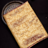 Gold Kanjivaram Silk Saree With Magenta Zari Woven Border