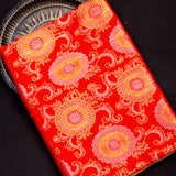 Opulent Bridal Red Kanjivaram Silk Saree With Heavy Gold Zari Weave
