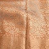 Lustrous Earthy Brown & Gold Handwoven Kanjivaram Silk Saree With Traditional Floral Weave