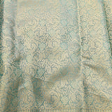 Powder Blue Kanjivaram Silk Saree With Gold Zari Paisley Weave