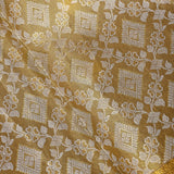 Gold Tissue Kanjivaram Silk Saree With Woven Floral Border Detail