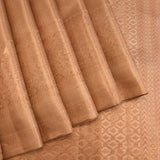 Copper Tone Kanjivaram Silk Saree With Self-Woven Floral Jaal