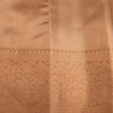 Copper Tone Kanjivaram Silk Saree With Self-Woven Floral Jaal