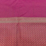 Magenta Kanjivaram Silk Saree With Gold Zari Elephant Motif Border