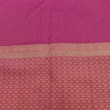 Magenta Kanjivaram Silk Saree With Gold Zari Elephant Motif Border