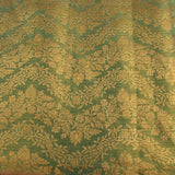 Regal Sea Green And Purple Kanjivaram Silk Saree With Gold Zari Floral Jaal