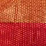 Sage Green Kanjivaram Silk Saree With Red Border And Multicolour Patola-Inspired Weave