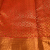 Red Kanjivaram Silk Saree With Dense Gold Zari Pallu And Body