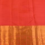 Red Kanjivaram Silk Saree With Dense Gold Zari Pallu And Body