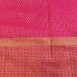 Majestic Fuchsia Pink Kanjivaram Silk Saree With Grand Elephant Medallion Border