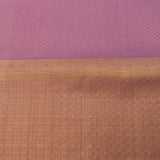 Lavender Kanjivaram Silk Saree With Gold Zari Elephant Motif Border