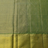 Elegant Peach And Green Kanjivaram Silk Saree With Gold Zari Peacock Motifs