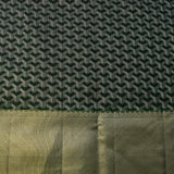 Elegant Peach And Green Floral Kanjivaram Silk Saree