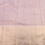 Opulent Metallic Gold & Mauve Handwoven Kanjivaram Silk Saree With Traditional Butti Work