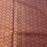 Graceful Pastel Pink Kanjivaram Silk Saree With Contrast Purple Floral Border
