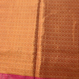Mustard Yellow Kanjivaram Silk Saree With Pink Patola-Style Border